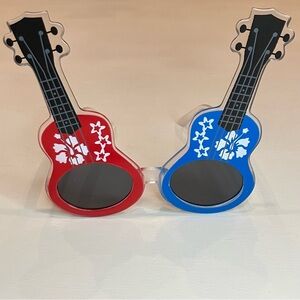 🔴 Red & Blue Guitar Sunglasses